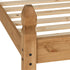Corona 4FT6 Bed Low Foot End - Distressed Waxed Pine